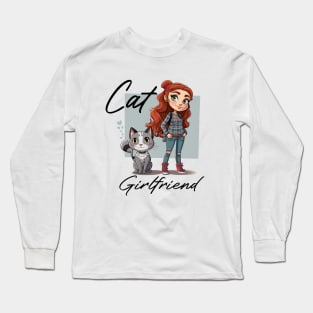 Cat Girlfriend Long Sleeve T-Shirt